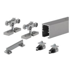 Hettich TopLine Grant SD Sliding Door Hardware and Track, Doors up to 150 Lbs - QUICK SHIP