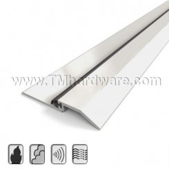 TMH Rabbeted Threshold, 3.687" W Aluminum with Neoprene Gasket, Low Profile, .5" H - QuickShip