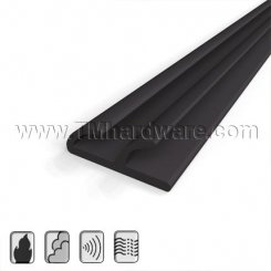 Zero #8042S Adhesive Weatherstrip, Silicone Double Fin Shape