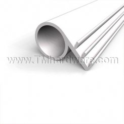 Zero #8056 Kerf Weatherstripping, White Silicone, Ring / Bulb Shaped Seal