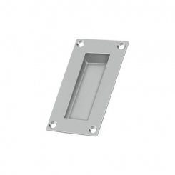 Deltana Flush Pull FP155, Rectangle, Stainless Steel, 2-1/8" x 4-1/4"