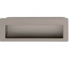 Hafele Antimicrobial Collection, Inset Handle, Zinc, 4.2"