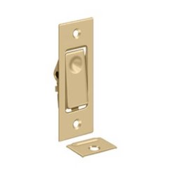 Deltana Pocket Door Jamb Bolt, 3" x 1-1/4", Polished Brass (US3) Finished