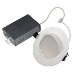 Topaz 4" LED Canless Slim Fit Gimbal Downlight, 12 Watt, 5CCT Selectable