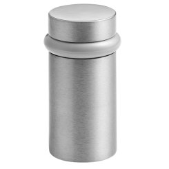 rockwood rm851 tall door stopper installed on floor in stainless steel finish