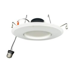 Topaz 6" LED Adjustable 11W Recessed Smooth Trim, 120V, 90 CRI, CCT Selectable