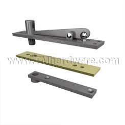 Rixson H340, Door Closer Pivot, Center Hung Top Pivot, Heavy Duty, Bright Brass Finish