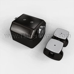 Rixson 980M Electromagnetic Door Holder, Floor Mounted Back To Back Doors, Dark Satin Bronze, Equiv Finish