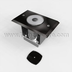 Rixson 989 Electromagnetic Door Holder, Low Projection Wall, Dark Satin Bronze, Equiv Finish