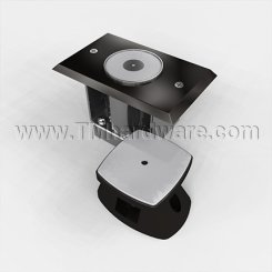 Rixson 990M Electromagnetic Door Holder, Low Projection Wall, Dark Satin Bronze, Equiv Finish