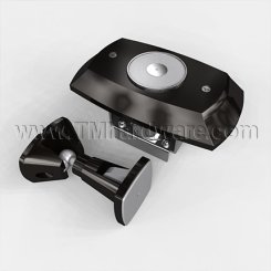 Rixson 994M Electromagnetic Door Holder, Wall Mounted Adjustable Armature, Aluminum Painted Finish
