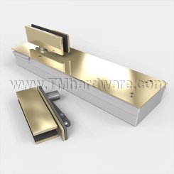 Norton 5040 Series, Door Closer, Center Hung, Single Acting, Patch Fittings, 36" Door Width, Non-hold Open w/ Backcheck, Bright Brass Finish