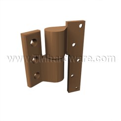 Norton 319, Door Closer Pivot, Intermediate Pivot, Half Mortise, 3/4" Offset, Bright Brass Finish