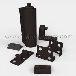 Rixson 354 Series, Door Closer, Interior Gate Closer, Double Acting, Aluminum Painted Finish