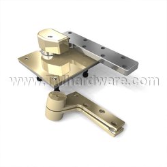 Norton L117, Door Closer Pivot, Heavy Weight Pivot Set, Lead Lined, Fire rated, 3/4" Offset for 1-3/4" Door w/ FL180 Top Pivot, Aluminum Painted Finish