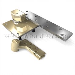 Rixon L147, Door Closer Pivot, Pivot Set, Lead Lined, Heavy Weight, 3/4" Offset for 1-3/4" Door w/ L180 Top Pivot, Right Handed, Satin Chrome Plated Finish