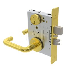 Schlage L Series, 03 Door Handle, Escutcheon, Keyed, Double Cylinder, Deadbolt - Custom Options