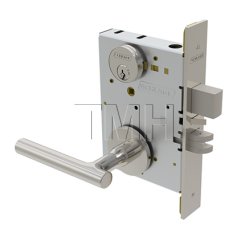 Schlage L Series, M51 Door Handle, Vandlgard, Non Keyed, Grade 1, Vandlgard Bath/bedroom Privacy Lock, Flat Black Finish