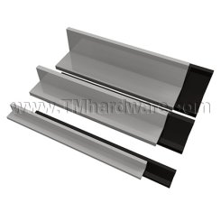 Securitron HEB Header Extension Brackets For Magnalock Electronic Lock, 1” x 1” x 8” size, Black Anodized Finish