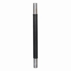 Trimco Leather Wrapped Ladder Pull, Straight Standoff with Square Ends, 1" Diameter