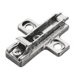 Salice Concealed Hinge, Clip Wing Mounting Plate, Quick Fixing System, Aluminum Frame, 2mm Height, Nickel-Plated