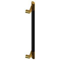 Trimco Black Anodized Grip Pull with Offset Standoff and Square Ends