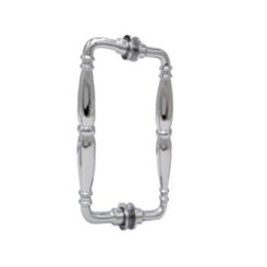 FHC Baroque Style Pull Handle Back-To-Back Shower Door Handles, Satin Nickel (US15) Finished