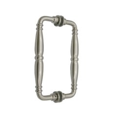 FHC Baroque Series 8" Back-To-Back Shower Door Handles, Satin Nickel (US15) Finished