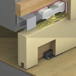 Hafele Hawa Junior 160/A, Sliding Door Hardware Set, with 2 track stoppers