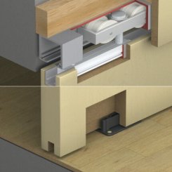 Hafele Hawa Junior 160/B, Sliding Door Hardware Set