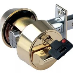 MUL-T-LOCK Hercular Deadbolt Double Cylinder Captive Key, Grade 1