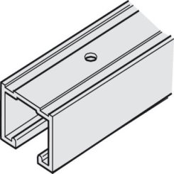 Hafele Upper Track, Pre-drilled, Aluminum, for HAWA Silenta 150/B