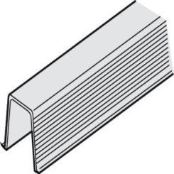 Hafele Guide Rail for Hawa Junior, Silenta, Plastic, Black Finish, 3,000 mm Length