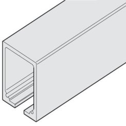 Hafele Upper Track for HAWA Junior 250/A, B, Pre-drilled, Aluminum