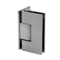 FHC Jr Glendale Positive Wall Mount Glass Hinge for Shower Doors, Satin Nickel (US15) Finished