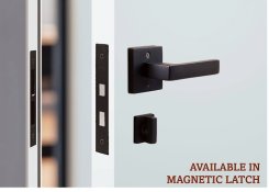 Emtek Select, T-Bar, Faceted Lever, Disk Rosette, Passage, Satin Brass (US4) Finish