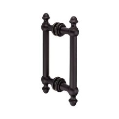 FHC Noble Series 8" Back-To-Back Shower Door Handles, Satin Nickel (US15) Finished