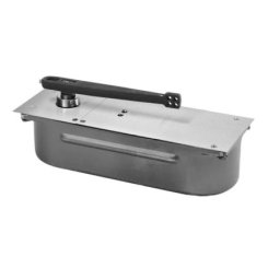 Rixon 30 Series, Floor Door Closer, Center Hung, Double Acting, Non-hold Open, Bright Brass Finish