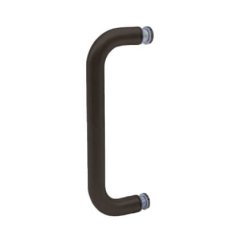 FHC 6" Single Sided Tubular Pull No Metal Washers Shower Door Handles, Satin Nickel (US15) Finished