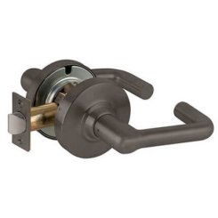 Schlage Tubular Door Handle, ND Series, Non-Keyed Function, Passage Latch, Flat Black Finish