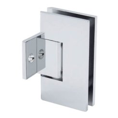 FHC Venice Pony Wall Mount Hinge for Shower Doors - 3/8" Or 1/2" Glass, Satin Nickel (US15) Finished