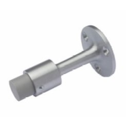 Rockwood 474 Cast Brass Wall Mounted Door Stop, Satin Chrome Finish - QuickShip