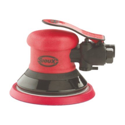 Hafele Sioux Pneumatic Random Orbit Sander for Hook-N-Loop, No Holes discs