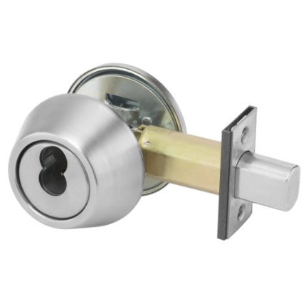 Accentra B-D212 Single Cylinder Deadbolt with Thumbturn, SFIC Less Core, Grade 2