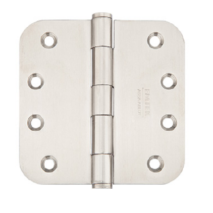 Emtek 9813432D Stainless Steel, Plain Bearing, 4" x 4", 5/8 Radius  Corner - PAIR