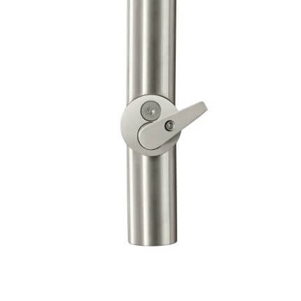 Rockwood INSFL3301 Locking Door Pull with Flat Latch for Inswing, Half Height - Bolts Up