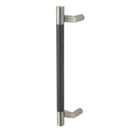 Rockwood RM1430 NoirMet- Small Pulls, Offset, Black Aluminum Grip, Flat Ends