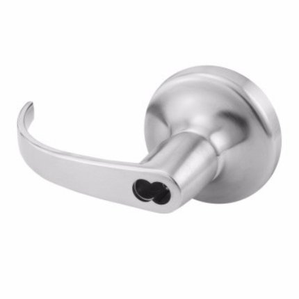 Accentra BPB-446F Rose x Lever Trim, SFIC LC, Classroom, Key-in-Lever, Pacific Beach Levers, Sating Chrome Finish