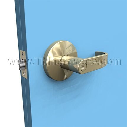 Falcon W Series Grade 2 Medium Duty Cylindrical Quantum Lever with standard Rose in 605 finish applied to interior door