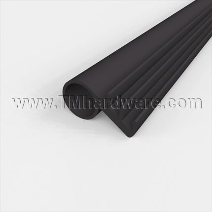 Black ThermoPlastic Ring Bulb Kerf Weatherstrip